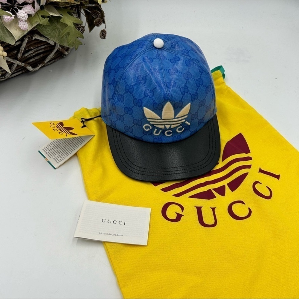 Men’s Gucci, X Adidas, baseball cap size medium adjustable made in Italy - Picture 2 of 8